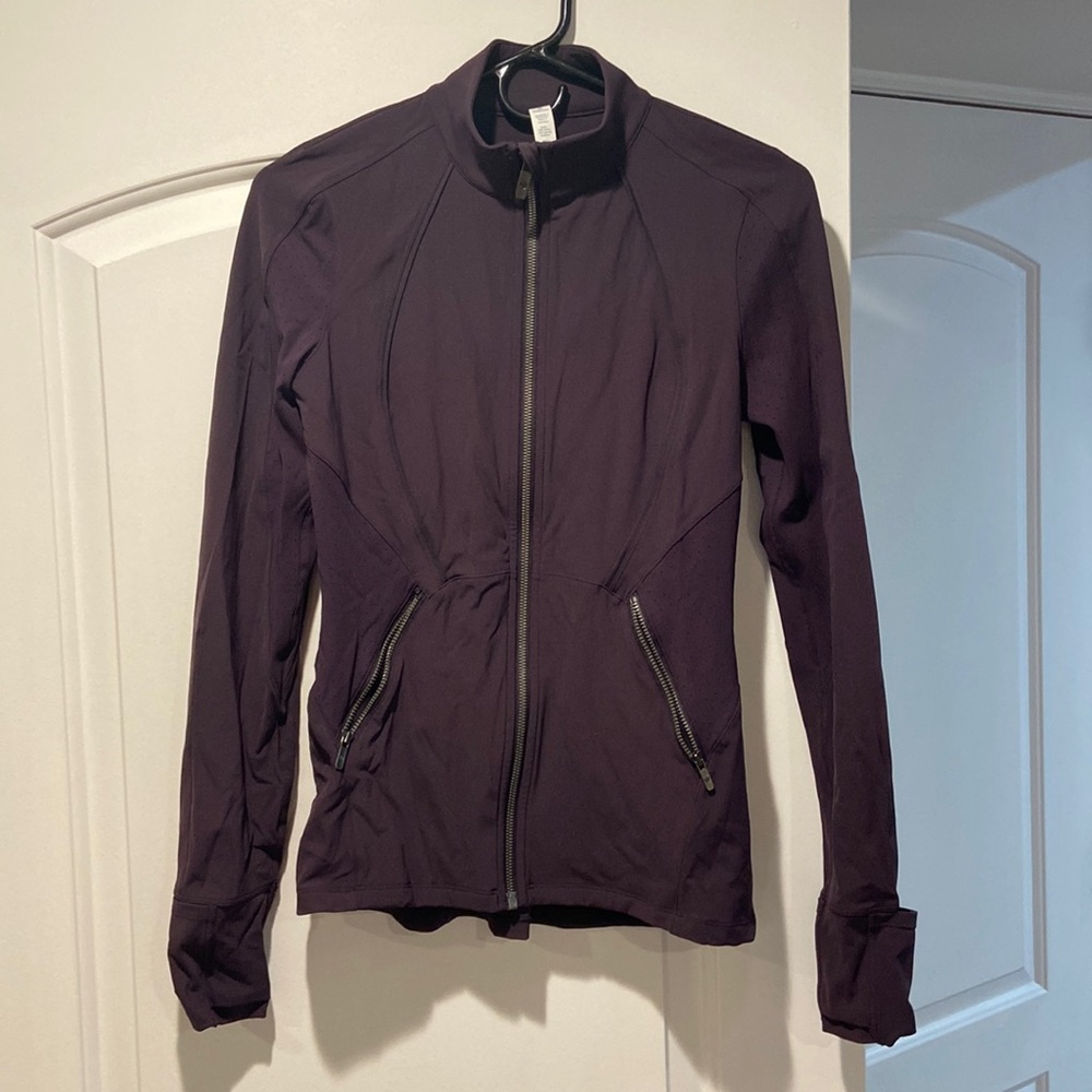 Womens lululemon zip up fitted sweatshirt